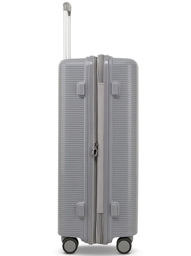 Echolac  Forza 64 Cm Hardcase 4-Double Wheeled Expandable Check-In Luggage Trolley - Gray  | Best Price UAE